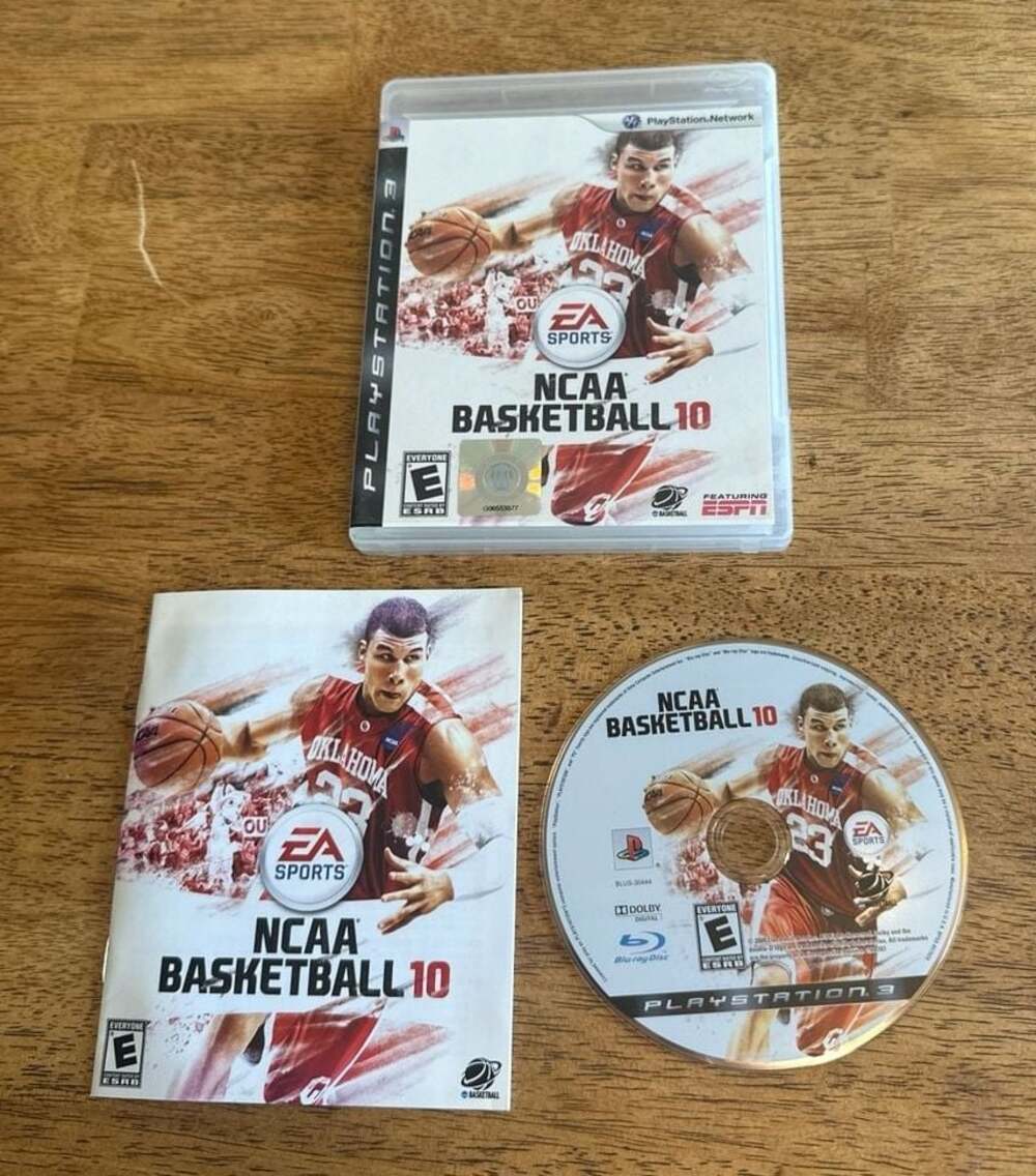 NCAA College Basketball 10 2010 EA Sports PlayStation 3 PS3 Complete w/ Manual